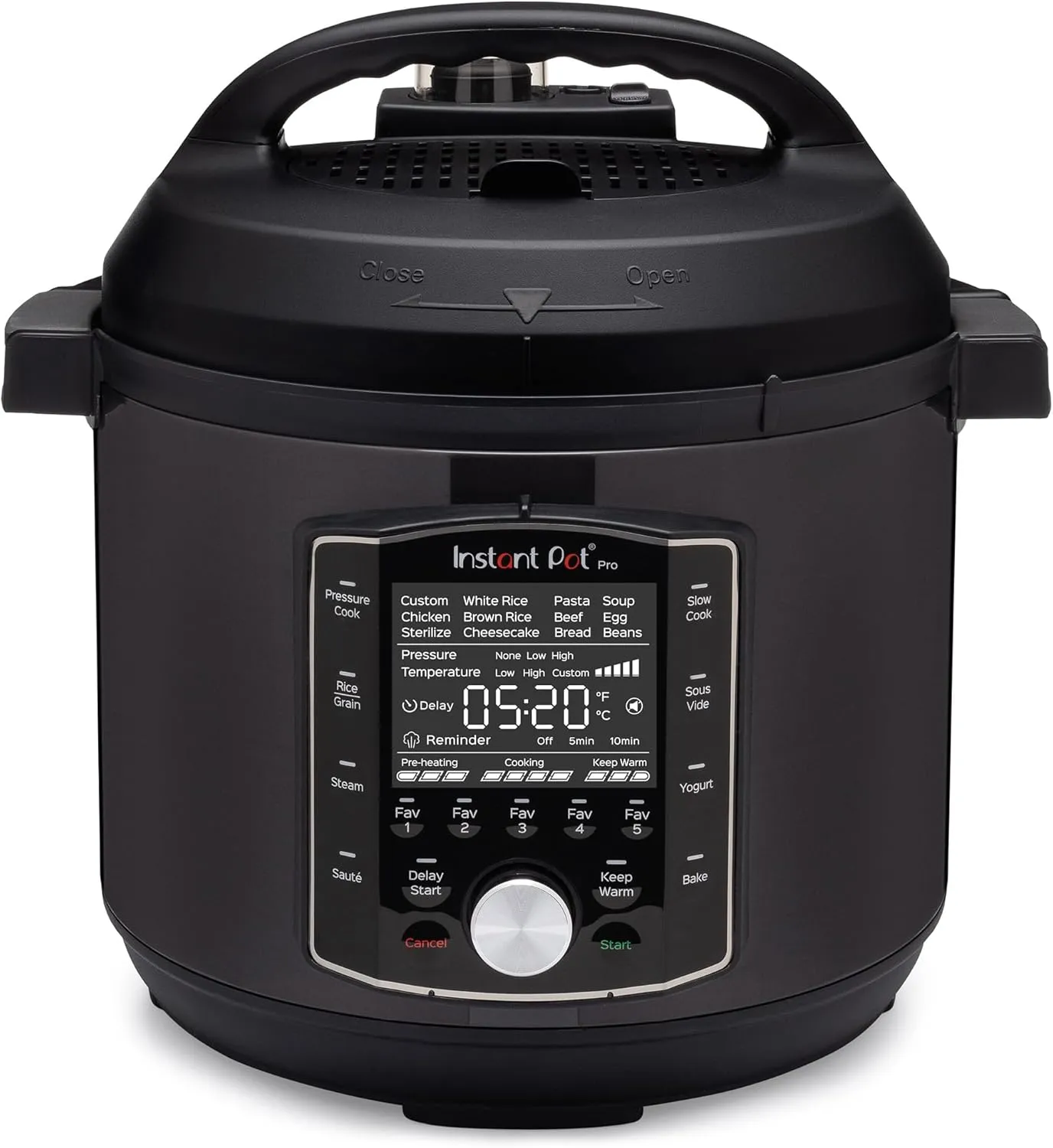 Instant Pot Pro multicooker with front control panel